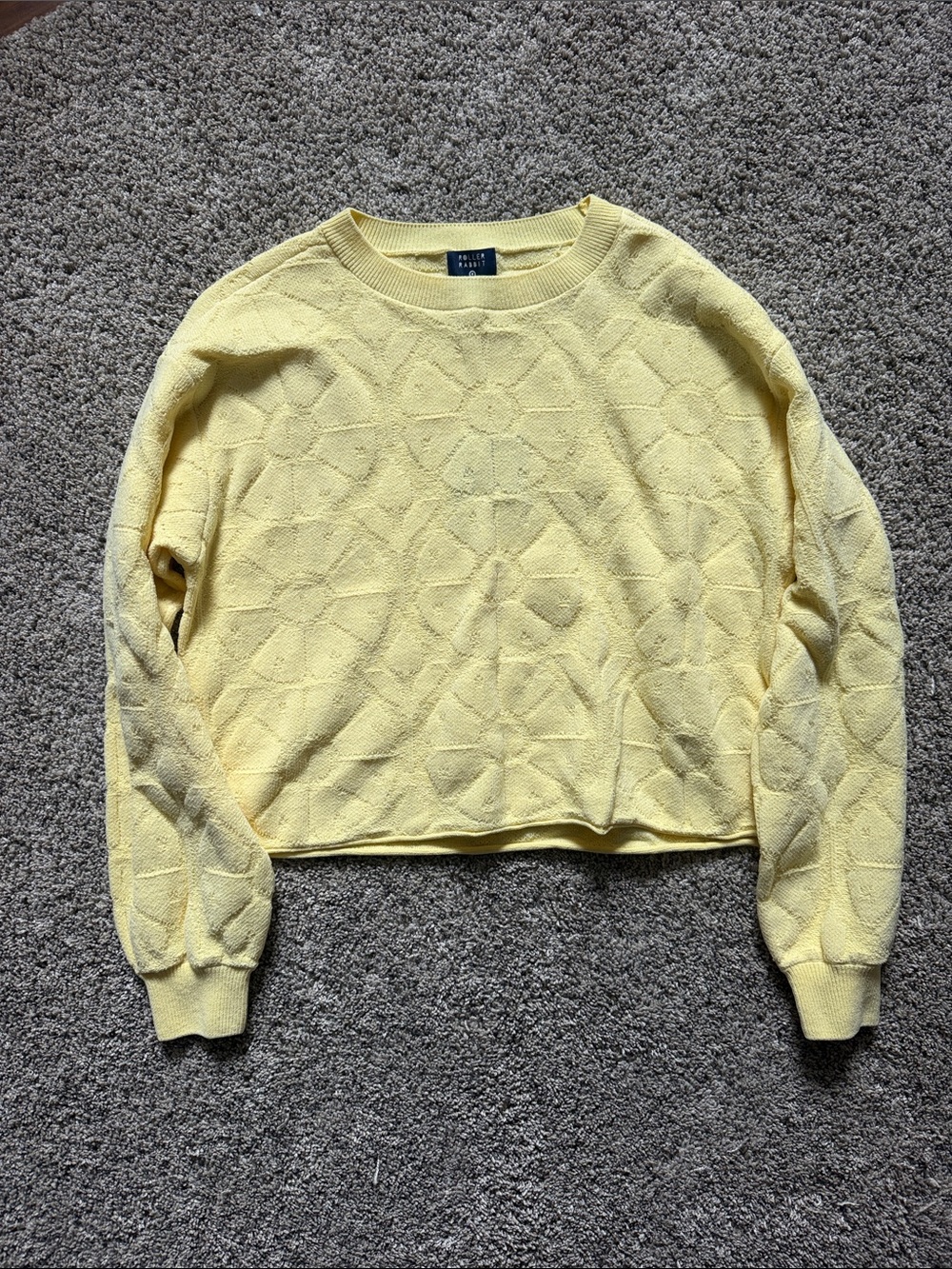 Target Roller Rabbit Pale Yellow Crewneck Sweater